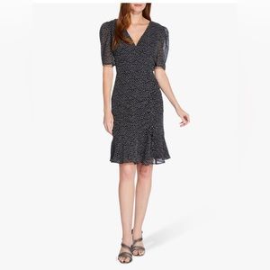 Adrianna Papell Darling Dot fairy‎ Shirred dress